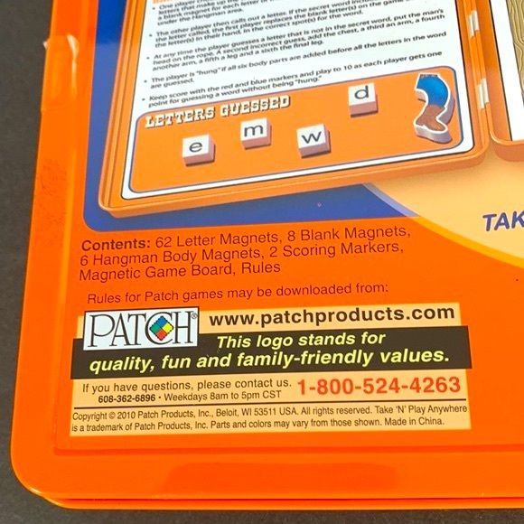 Take *N* Play Anywhere NIB Hangman Game Ages 5+ Sealed Metal Case 2 Players - Picture 11 of 15